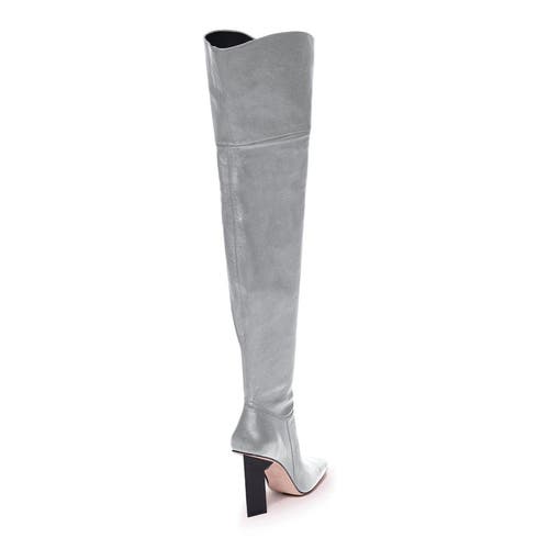 Tiannia Barnes Cullinan Over-the-knee Boot In Silver