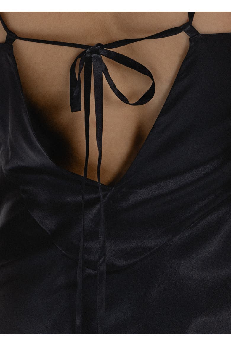 V-Neck Sleeveless Silk Blouse, Alternate, color, Black