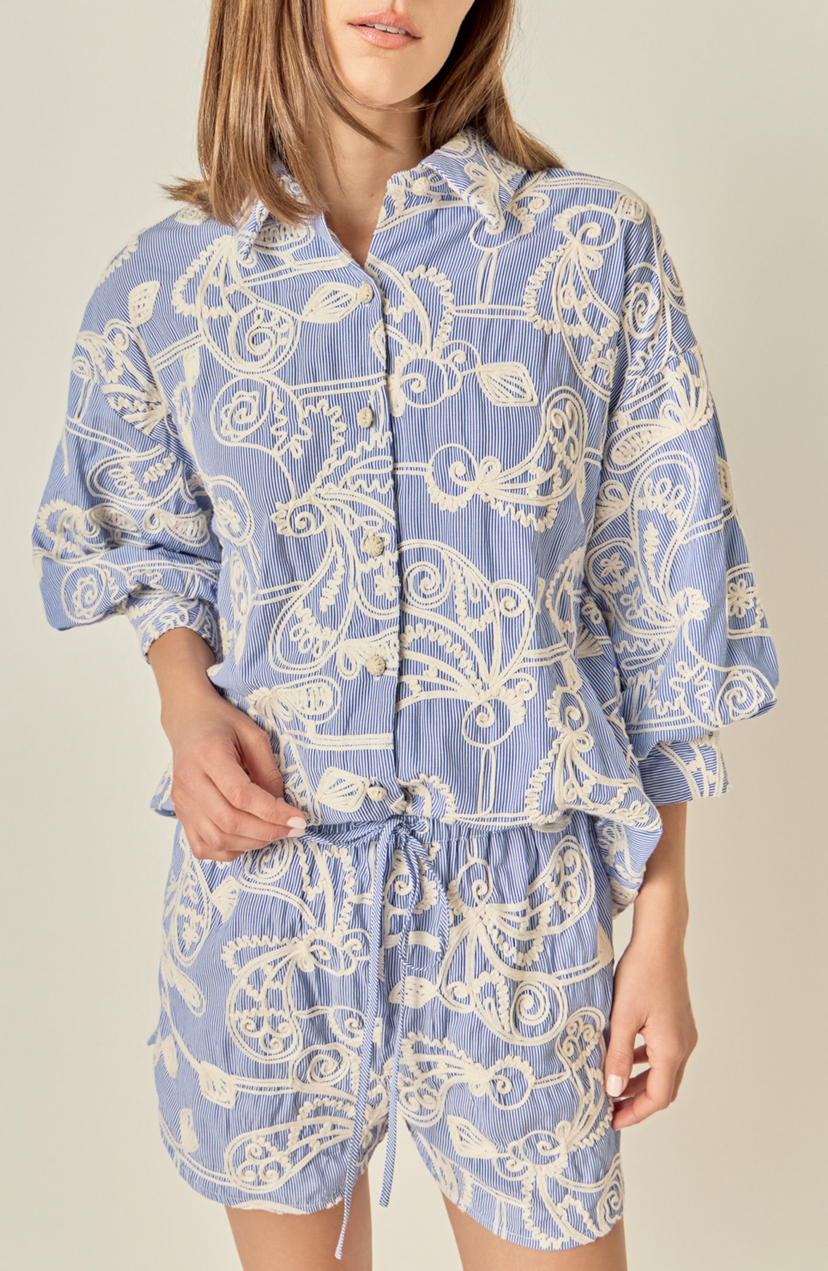 selected BLUE/ CREAM