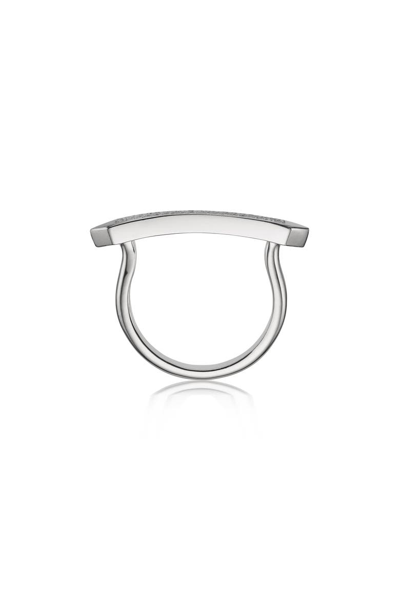 Baja Skinny Diamond Stacking Ring, Alternate, color, SILVER
