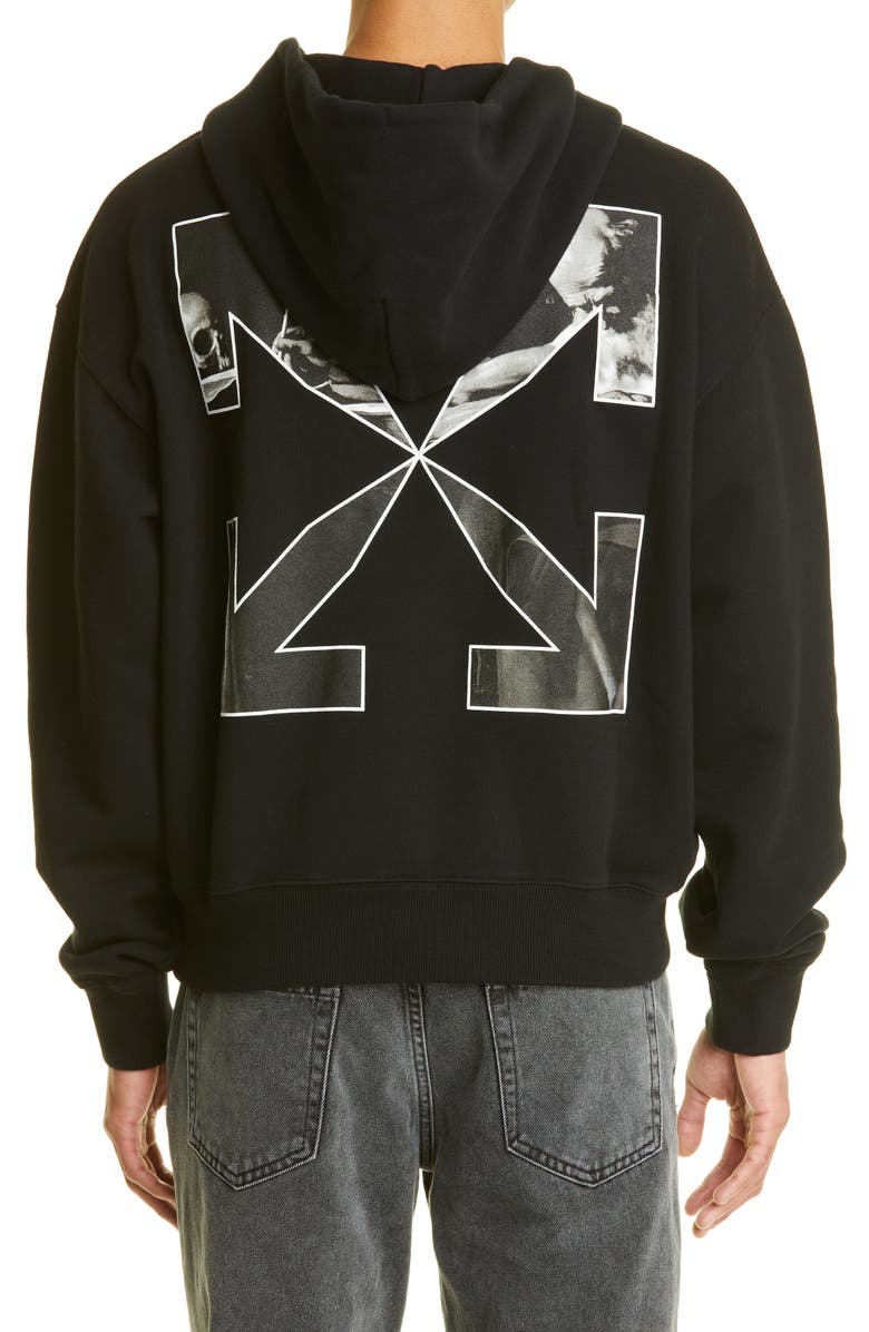 Off-White Caravaggio Arrows Pullover Hoodie, Alternate, color, 