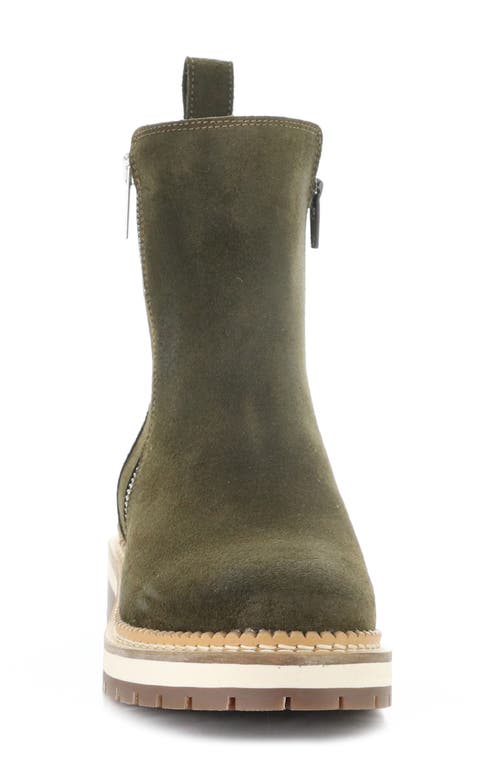 Bos. & Co. Among Waterproof Lug Sole Bootie In Green