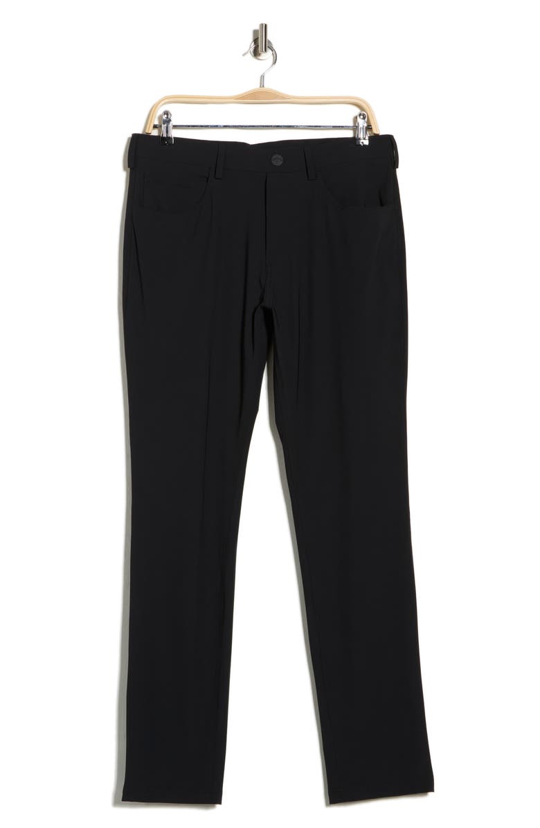 Callaway Straight Leg Pull-On Pants, Alternate, color, Caviar