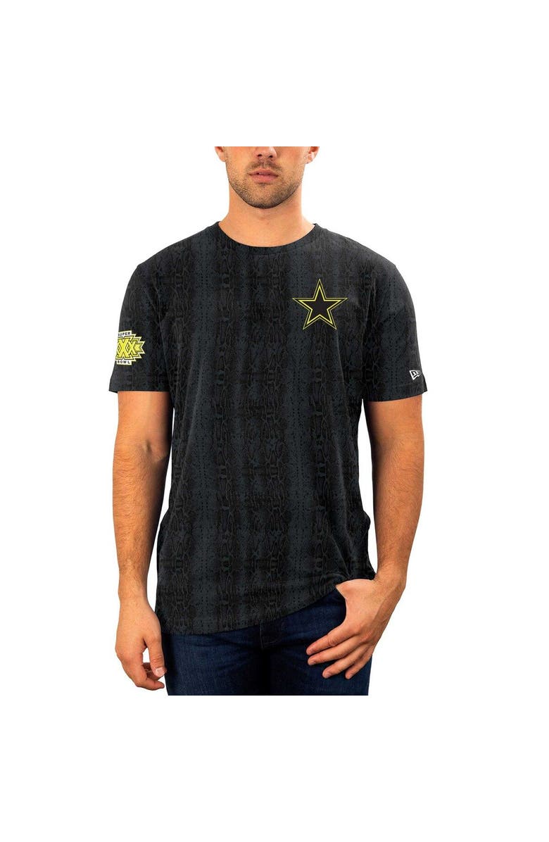 New Era Men's New Era Black Dallas Cowboys Summer Pop Snake T-Shirt, Alternate, color,