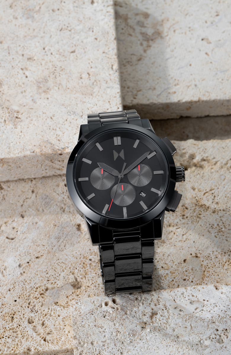 MVMT Chrono II Chronograph Ceramic Bracelet Watch, 44mm, Alternate, color, 