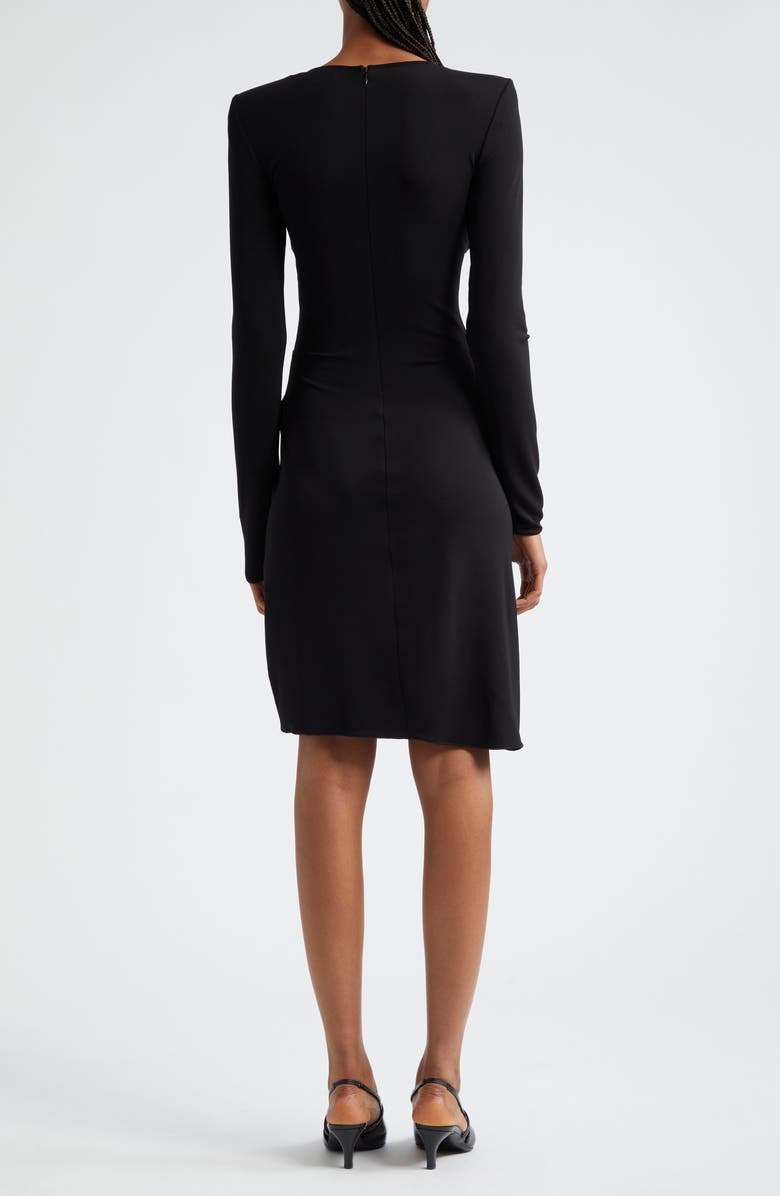 Emporio Armani Wrap Front Long Sleeve Dress, Alternate, color, 