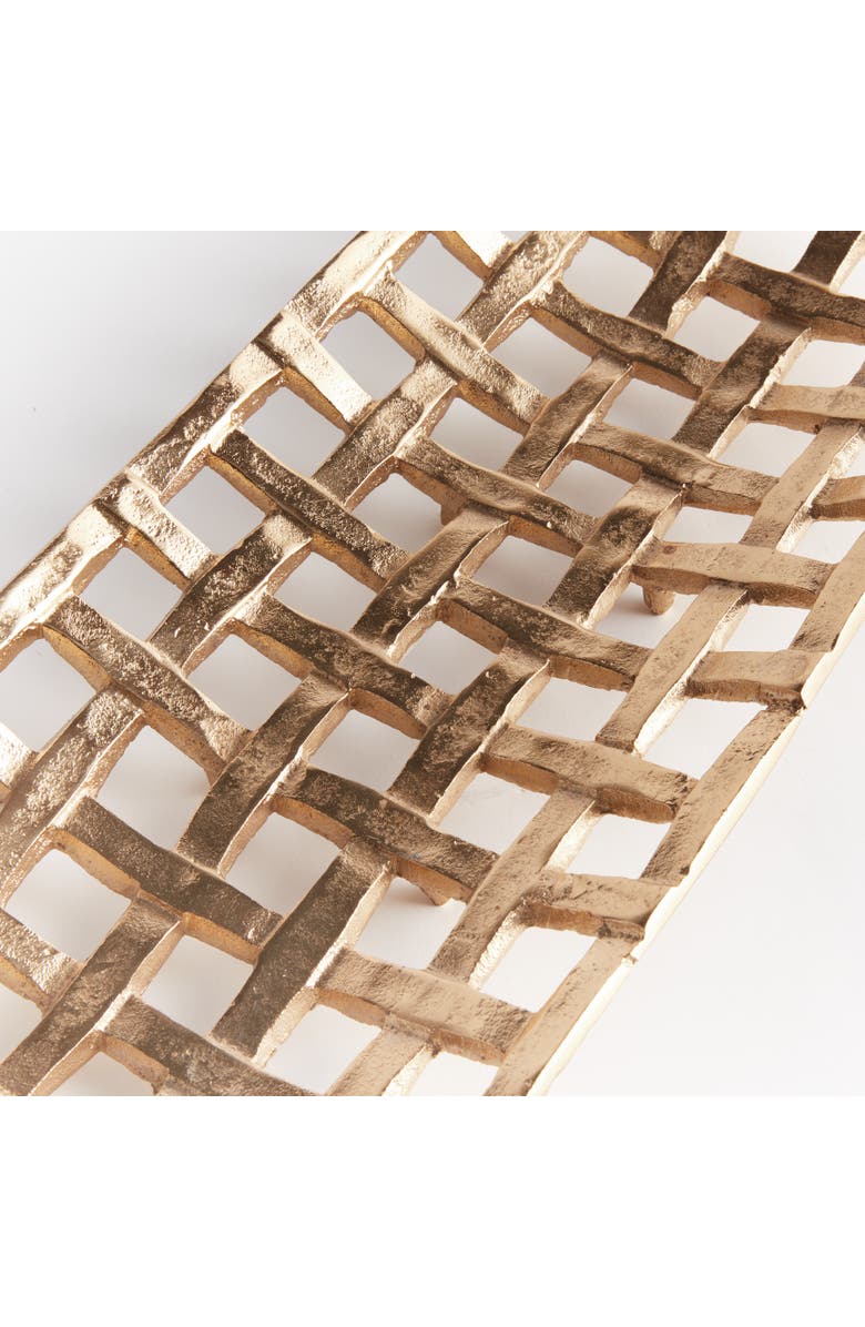 Napa Home & Garden Lopa Decorative Rectangular Tray, Alternate, color, Gold