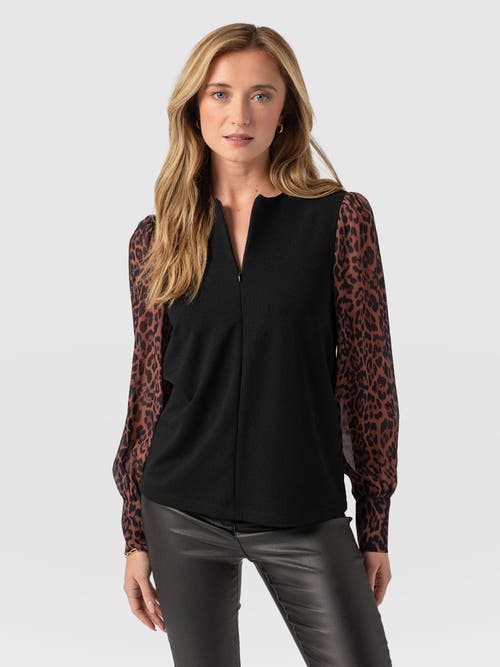 Saint And Sofia Saint + Sofia Esme Zip Up Top