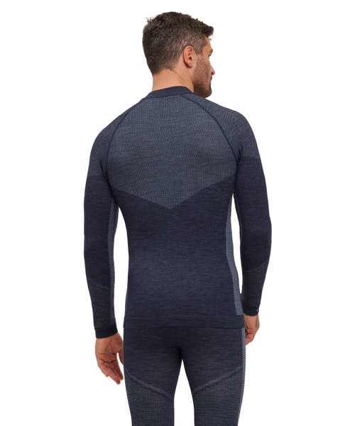 Falke Wool Tech Trend Base Layer Top In Blue