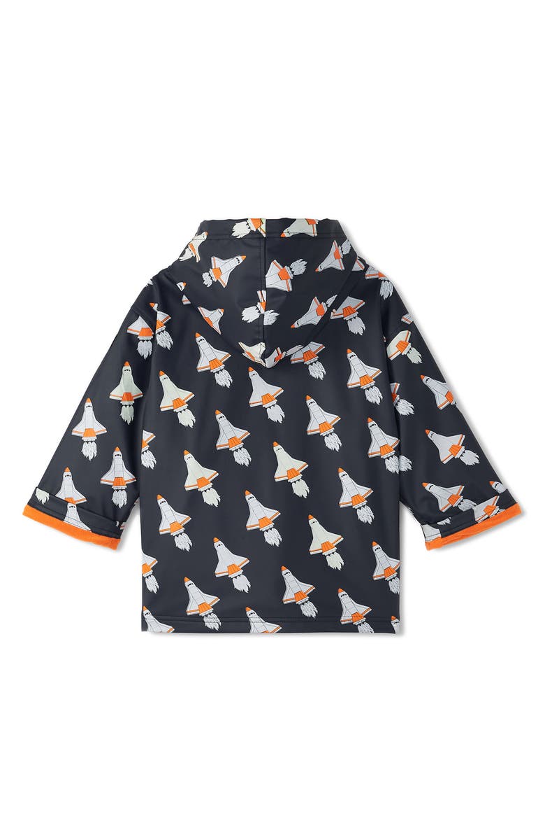 Hatley Kids' Space Shuttle Water Resistant Rain Jacket, Alternate, color, 