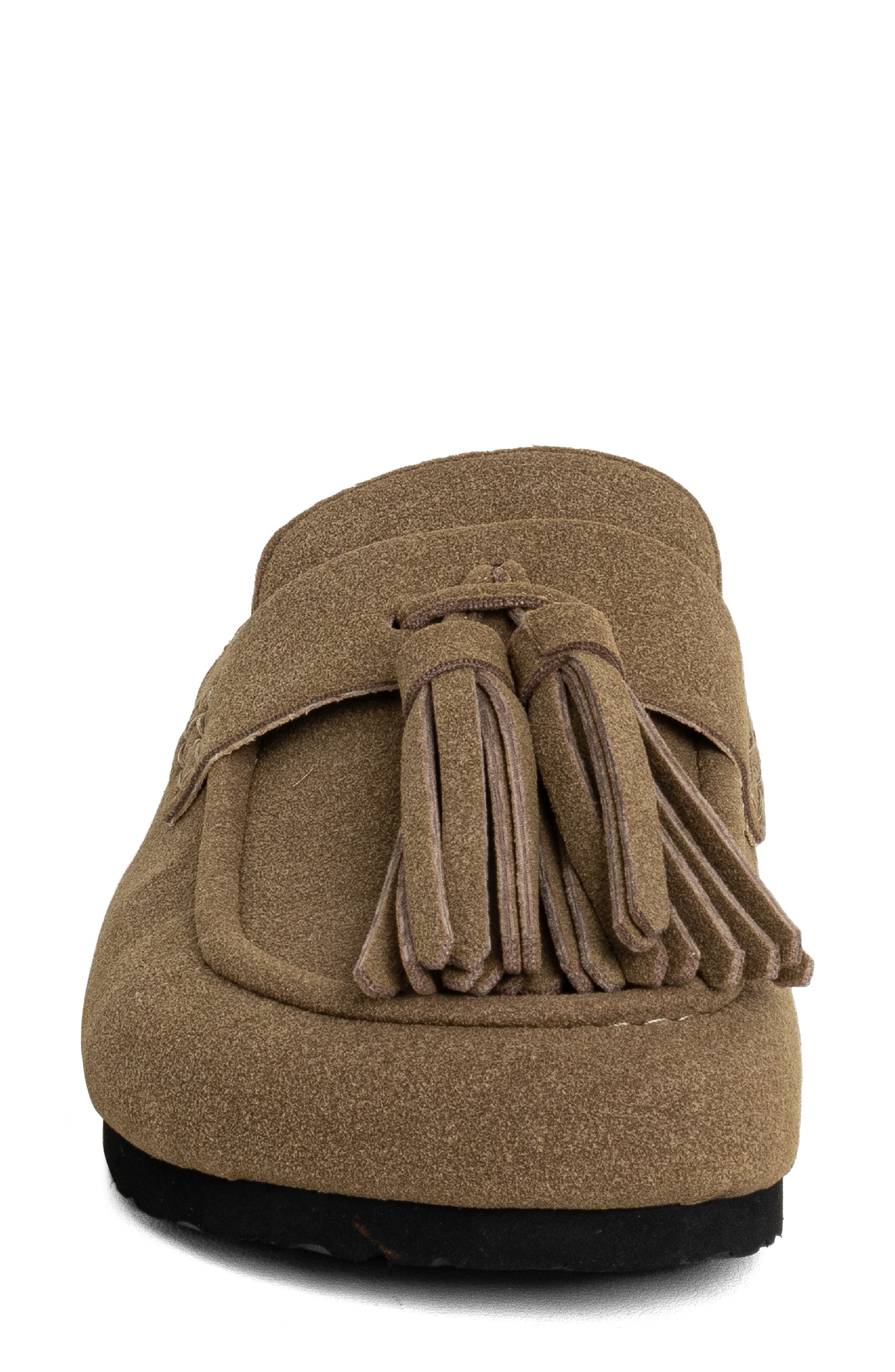 SHUSHOP Ariana Mule, Alternate, color, Taupe Suede