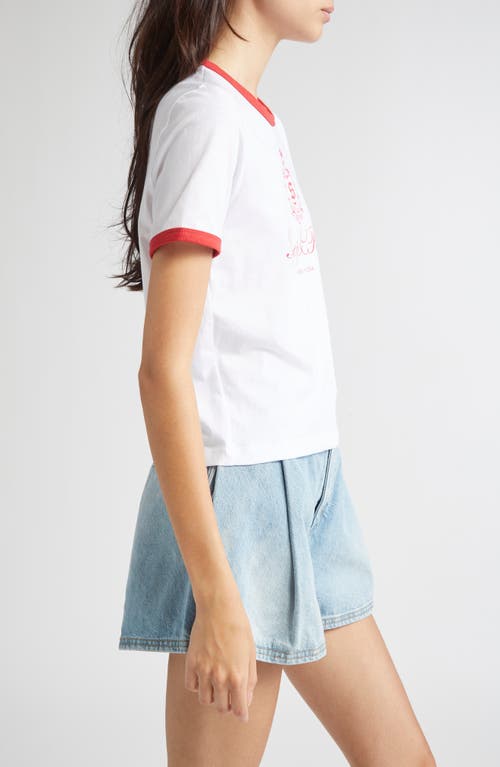 Sporty And Rich Sporty & Rich Vendome Graphic Ringer T-shirt In Multi