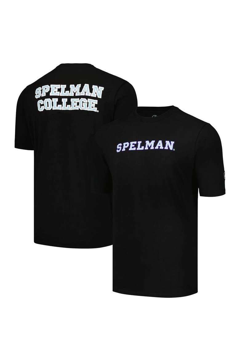 Men's FISLL Black Spelman College Jaguars Applique T-Shirt, Alternate, color, Black