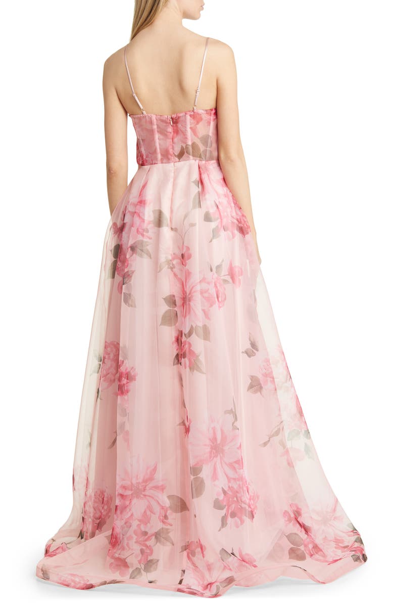 NEXT UP Floral Corset A-Line Ballgown, Alternate, color, 