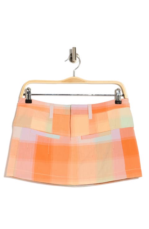 Mille Fleur Madras Miniskirt