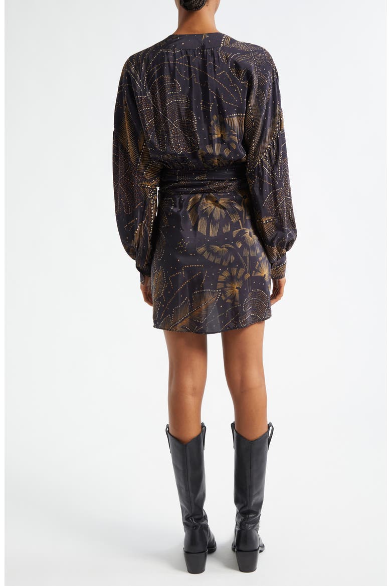 farm rio golden foliage dress Sand Foliage Sketch Mini Dress FARM Rio