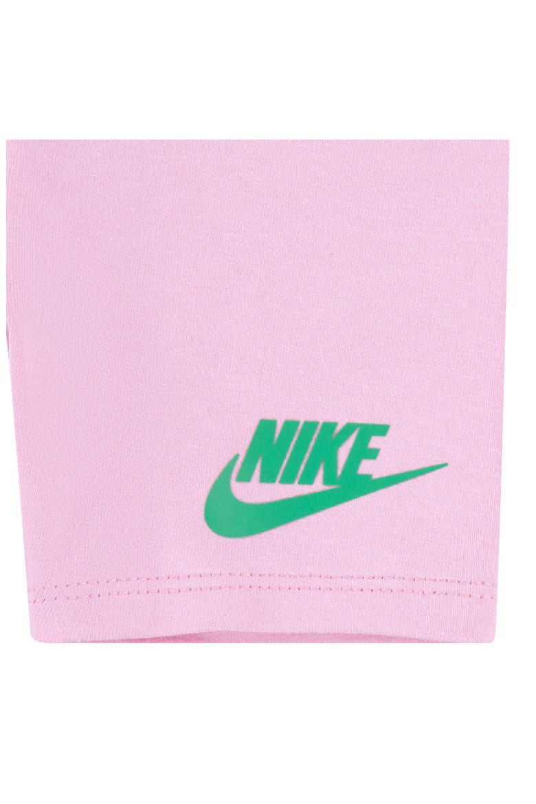 Boxy Graphic T-Shirt & Bike Shorts Set, Alternate, color, PINK RISE