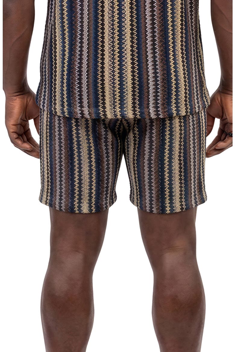 Knit Drawstring Shorts, Alternate, color, BROWN