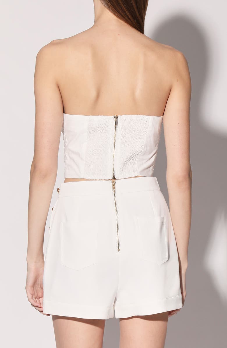 Walter Baker Yolanda Corset Crop Top, Alternate, color, White