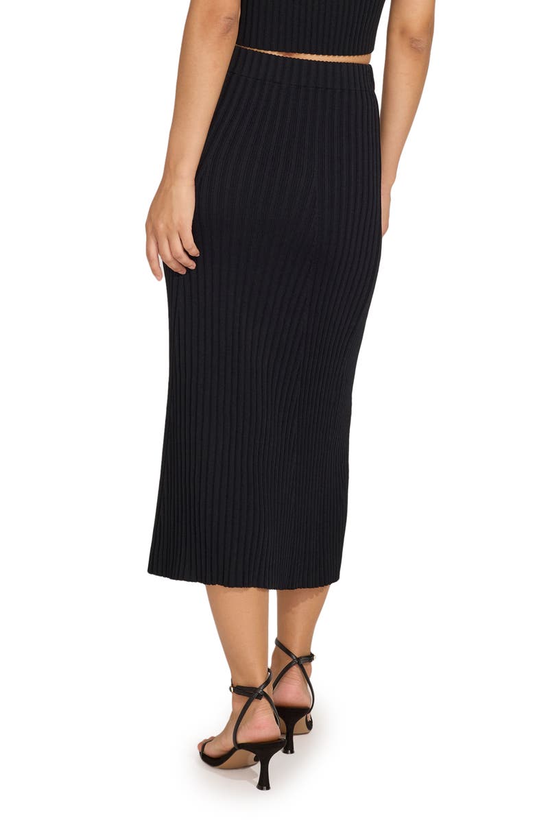 Solid & Striped The Yvette Midi Skirt, Alternate, color, Blackout