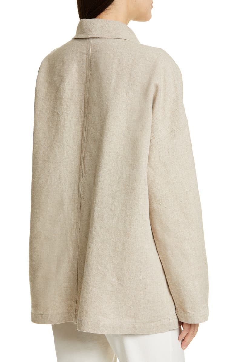 Eileen Fisher Organic Linen Jacket, Alternate, color, 