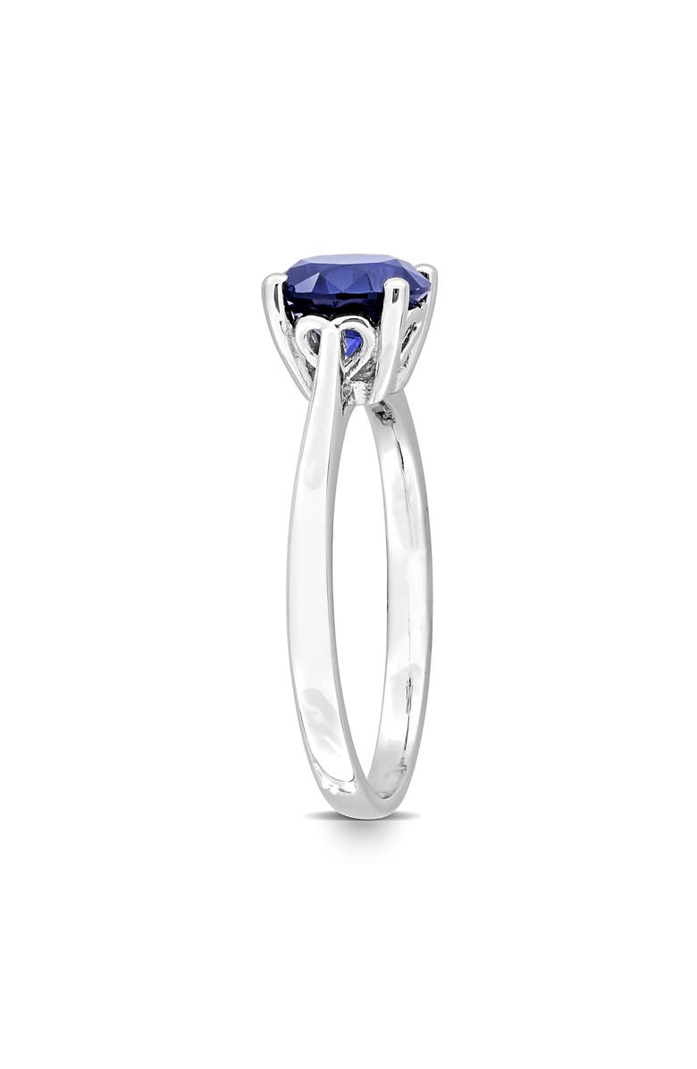 DELMAR Lab Created Sapphire Solitaire Ring, Alternate, color, Blue