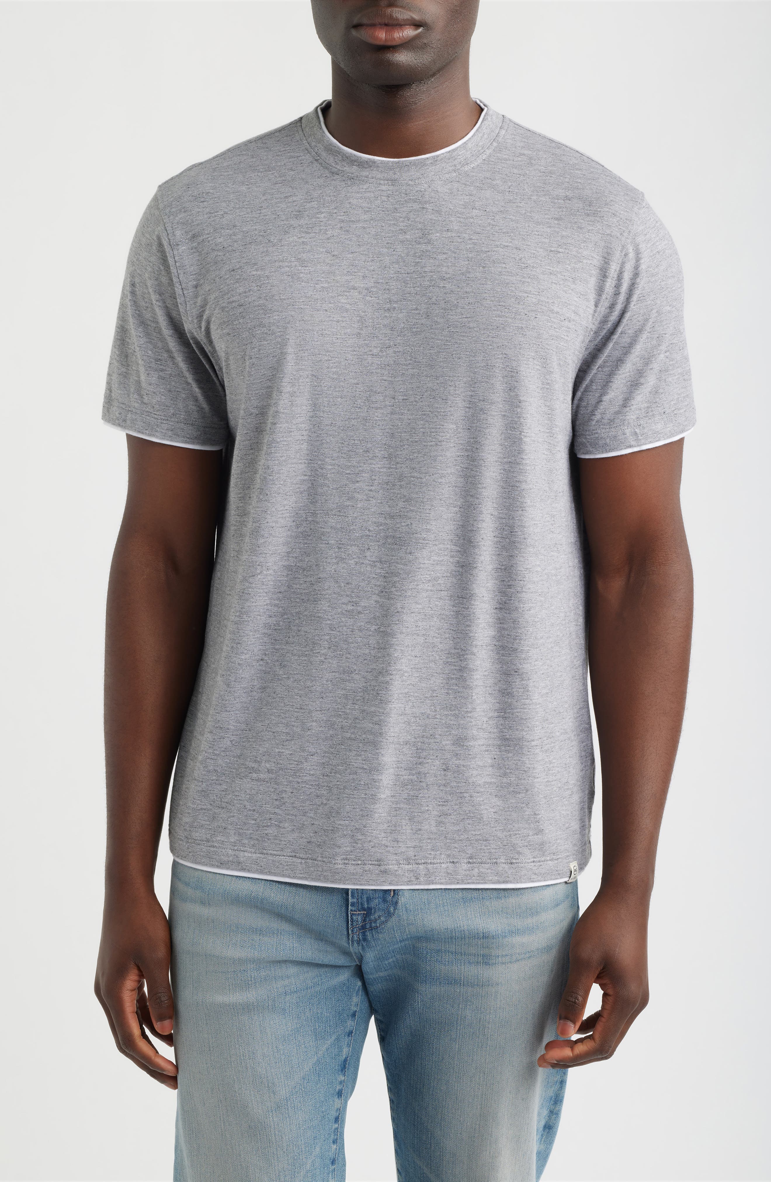 selected HEATHER GREY/TRUE WHITE