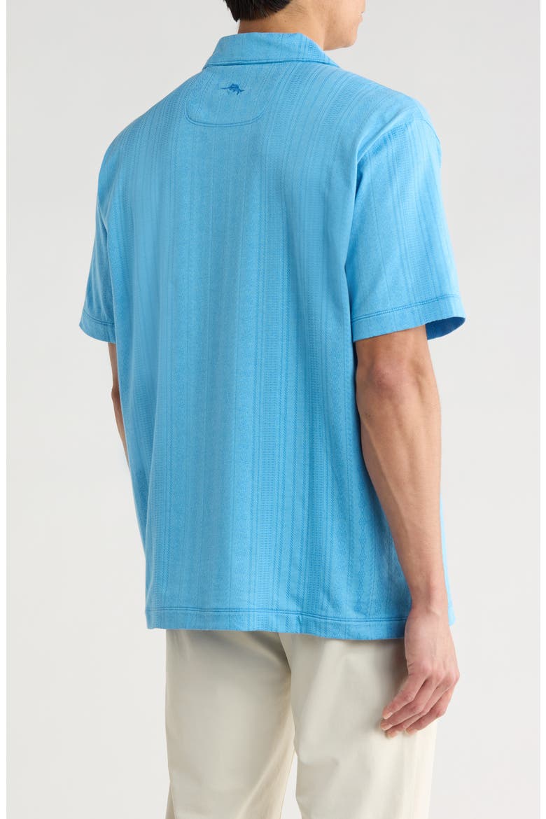 Palm Fresco Beach IslandZone® Button-Up Camp Shirt, Alternate, color, CAMPANULA