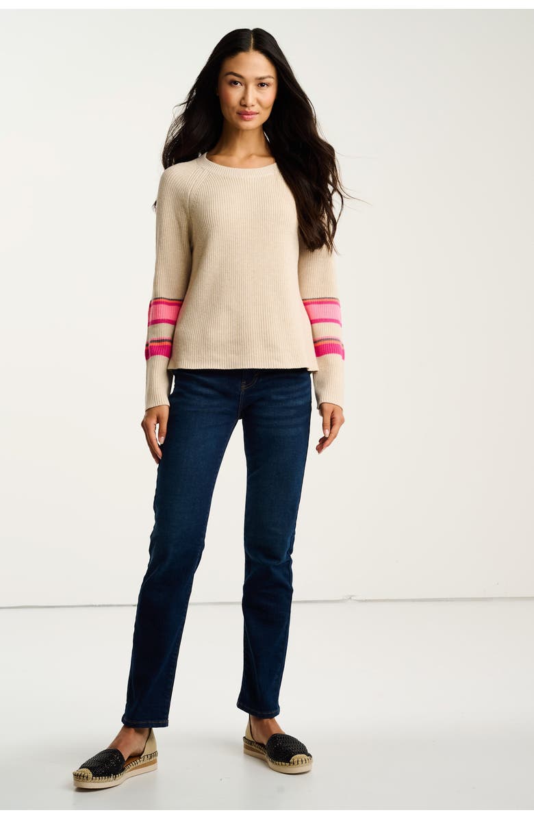 Lisa Todd Sun Shaker Cotton Sweater, Alternate, color, Almond