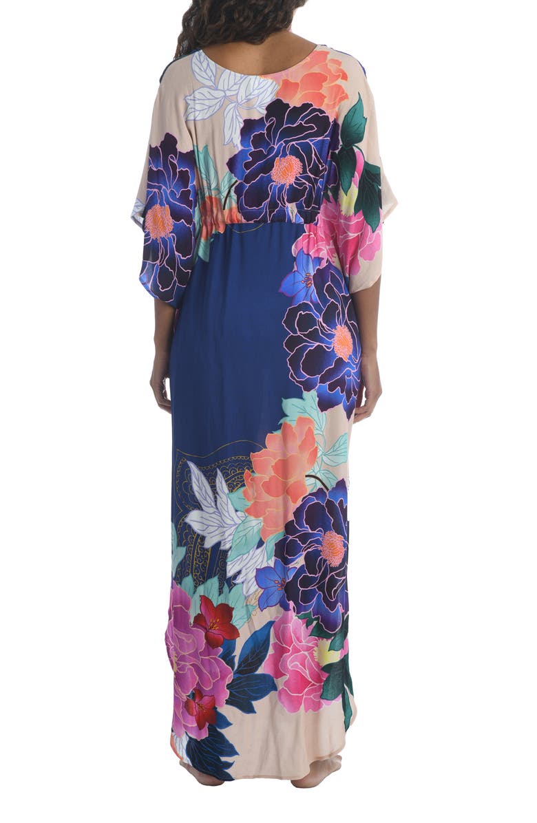 Trina Turk Opulent Oasis Caftan Reversible Cover-Up, Alternate, color,