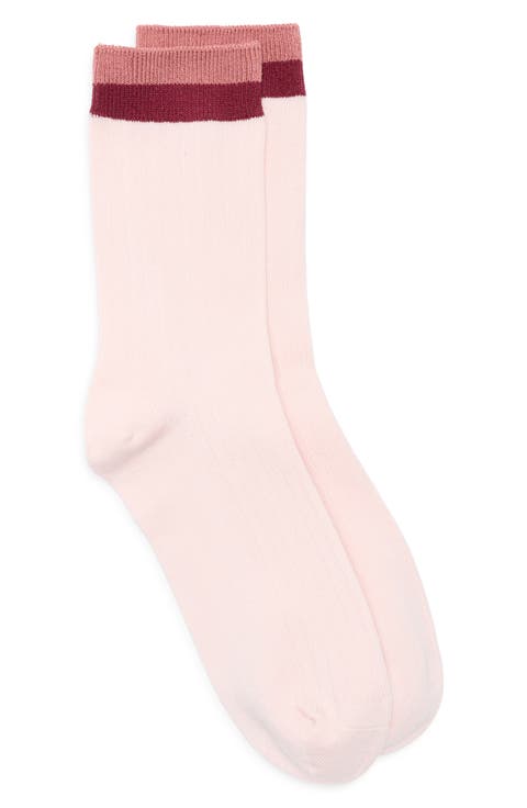Tipped Wide Rib Dress Socks