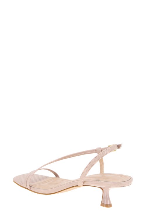Bcbgeneration Inaya Snakeskin Embossed Sandal In Adobe Rose