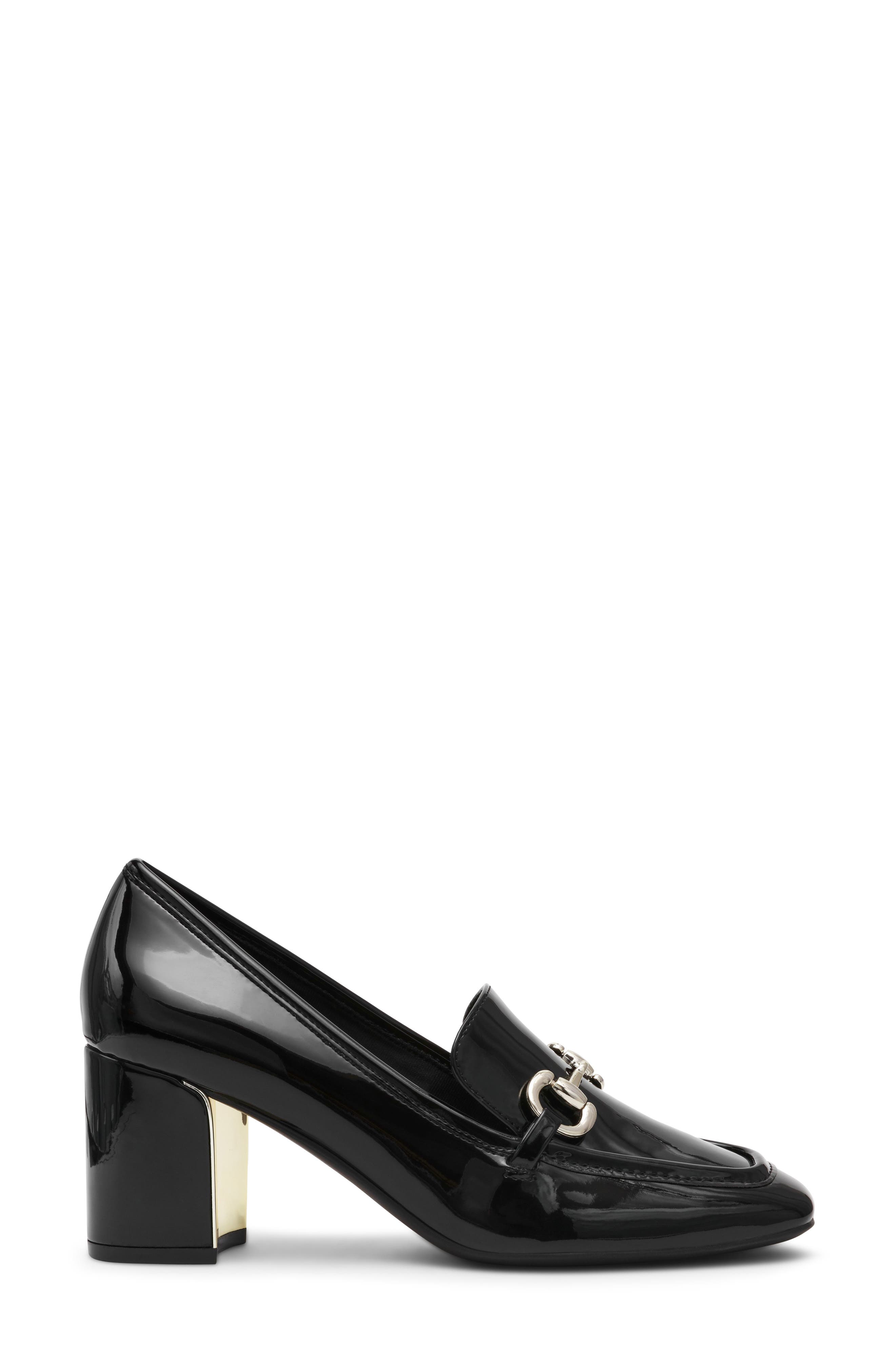 Anne Klein Tobi Bit Loafer Pump, Alternate, color, Black Patent