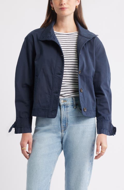 Cotton Stretch Twill Swing Jacket