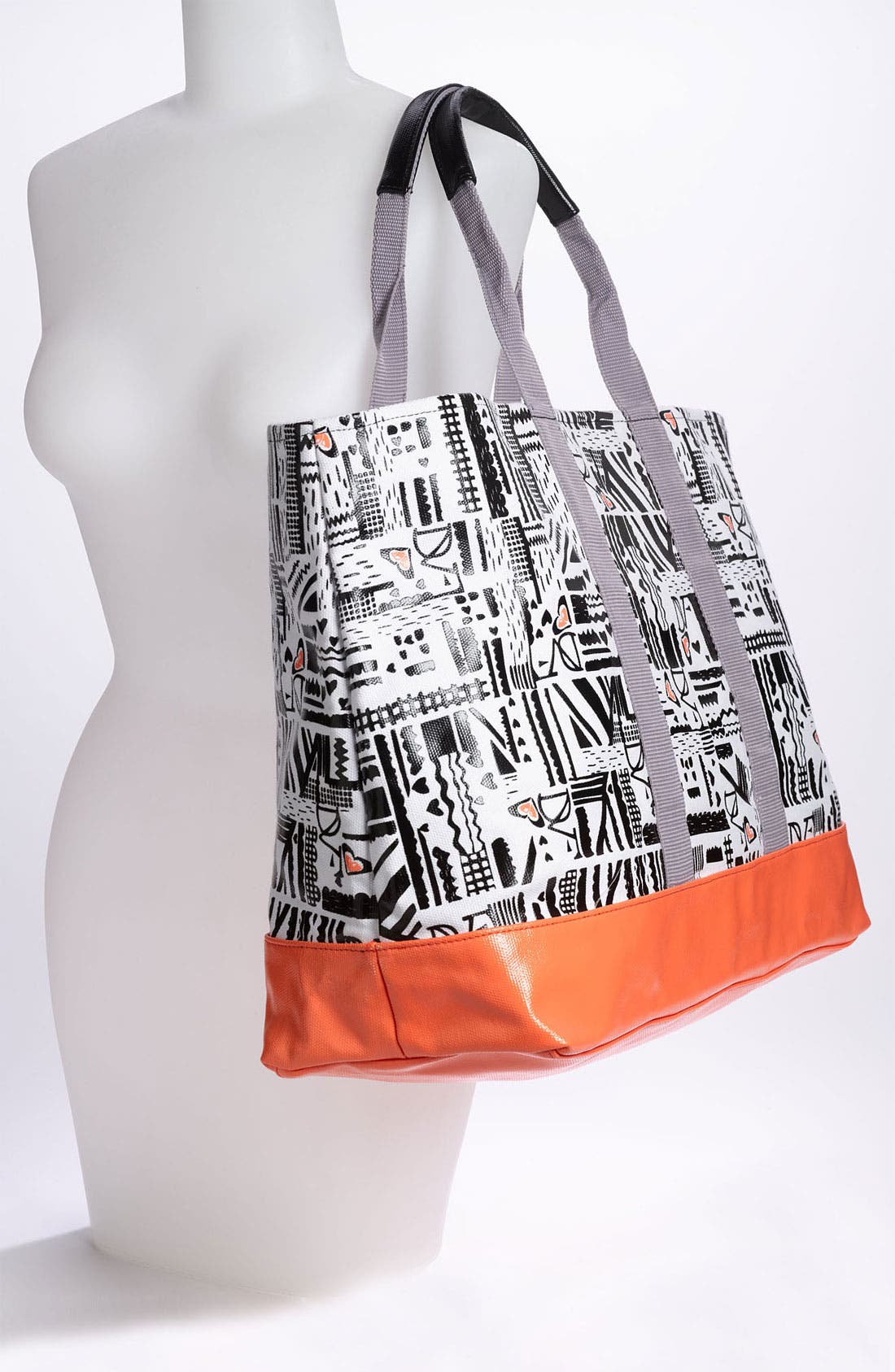 'DVF Loves Roxy' Tote Bag, Alternate, color, BLACK