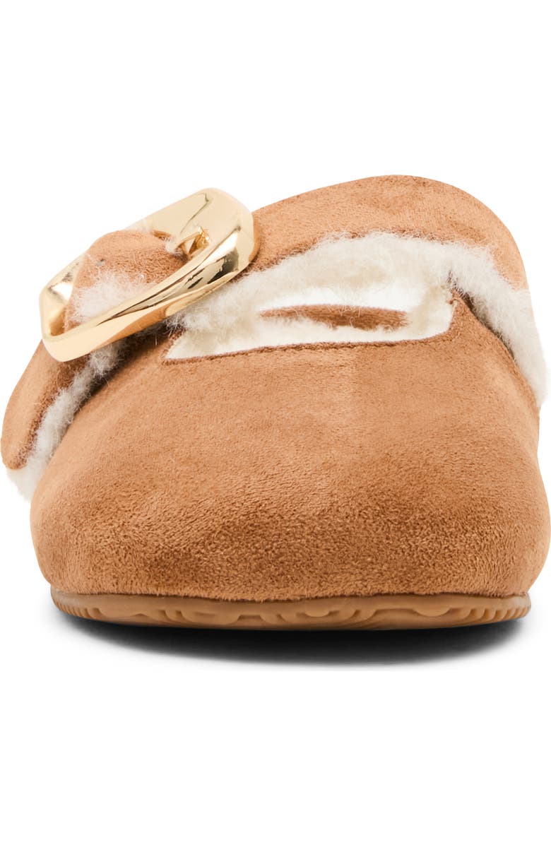 Steve Madden Kids' Cloudy Faux Shearling Mule, Alternate, color, Cognac