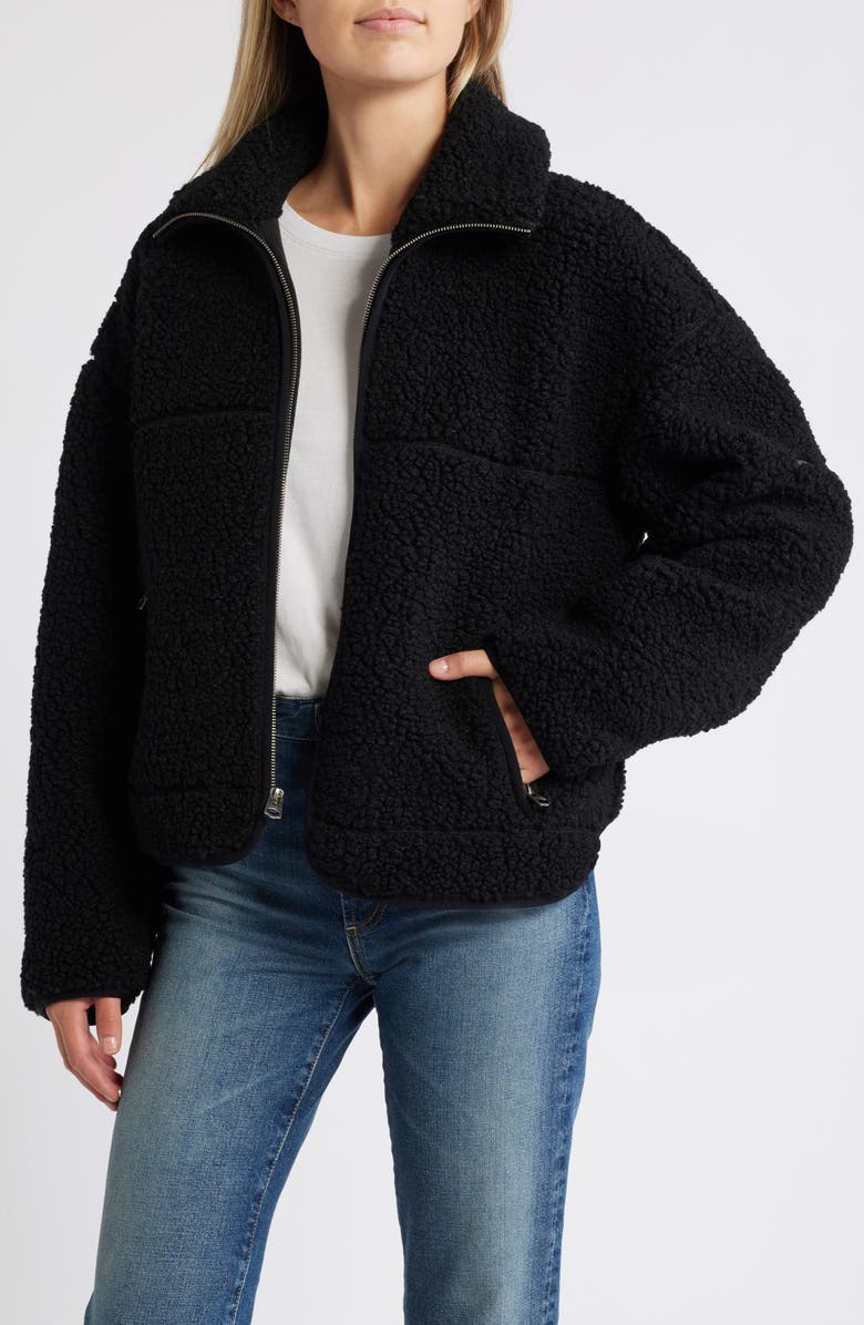 Lucky Brand Cozy High Pile Fleece Jacket, Alternate, color, 