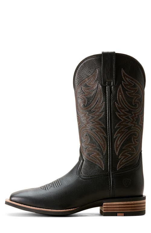 Ariat Richochet Square Toe Cowboy Boot In Black