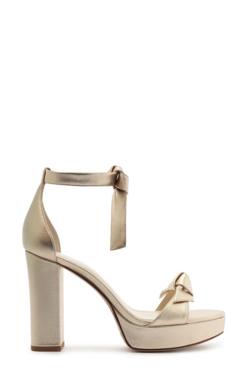 Alexandre Birman Mabeleh Ankle Strap Platform Sandal In Gold