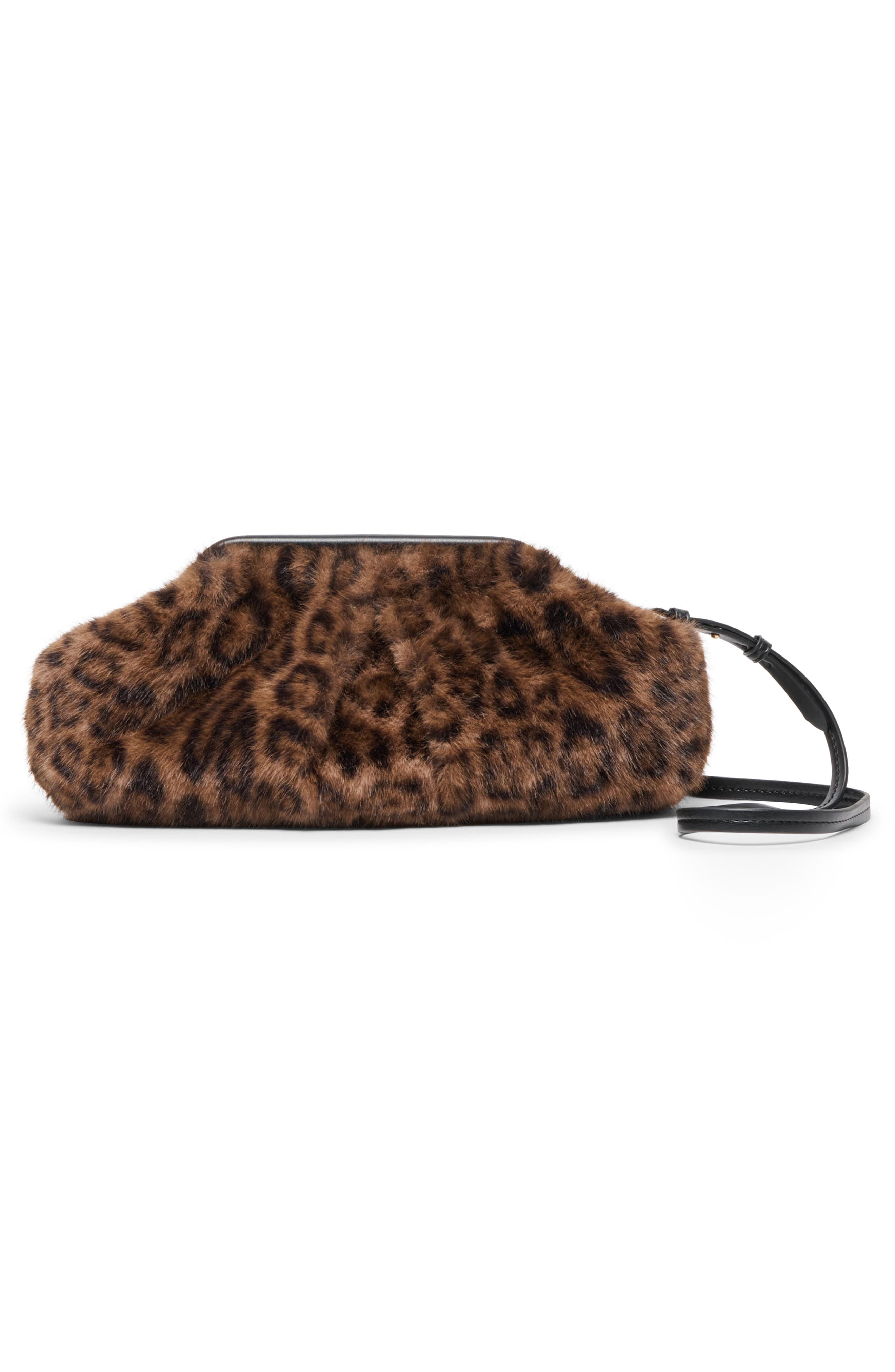 Dolce Vita Ramona Faux Fur Clutch, Alternate, color, Leopard