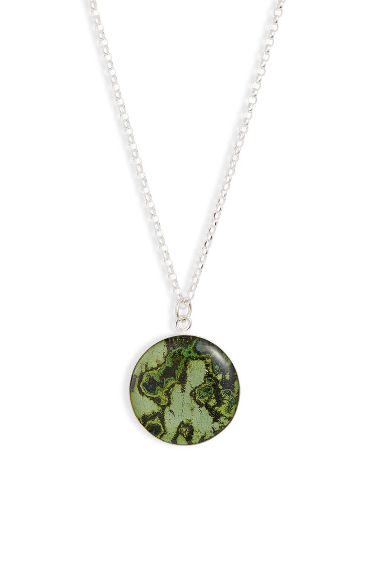 Nicole Pendant Necklace, Main, color, GREEN
