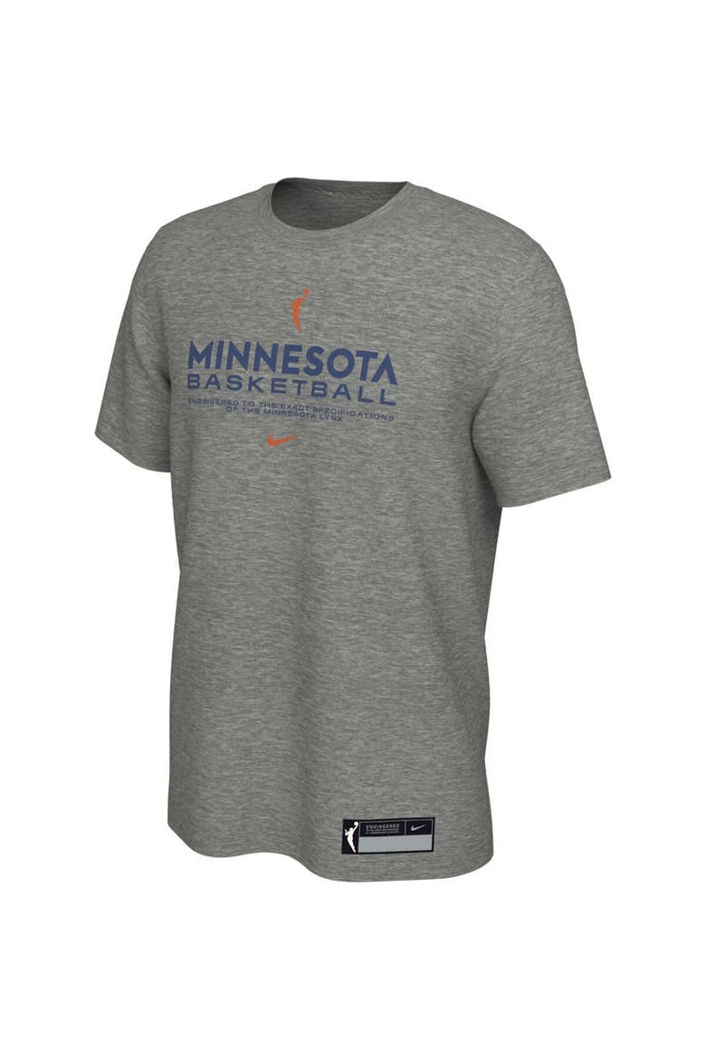 Men's Nike  Gray Minnesota Lynx On-Court Legend Essential Practice Performance T-Shirt, Alternate, color, Gray