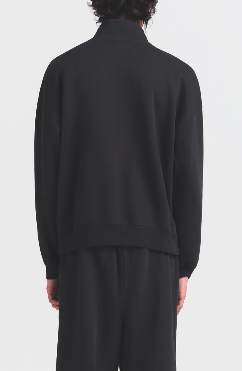 SKIMS Realxed Half Zip Pullover, Alternate, color, Washed Onyx