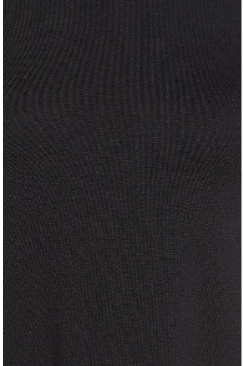 'Maggie' Turtleneck Trapeze Dress, Alternate, color, BLACK