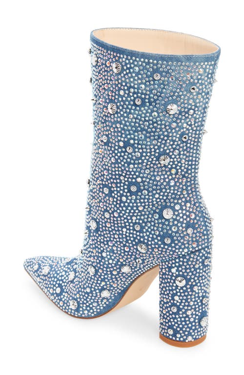 Azalea Wang Admiral Pointed Toe Bootie In Blue