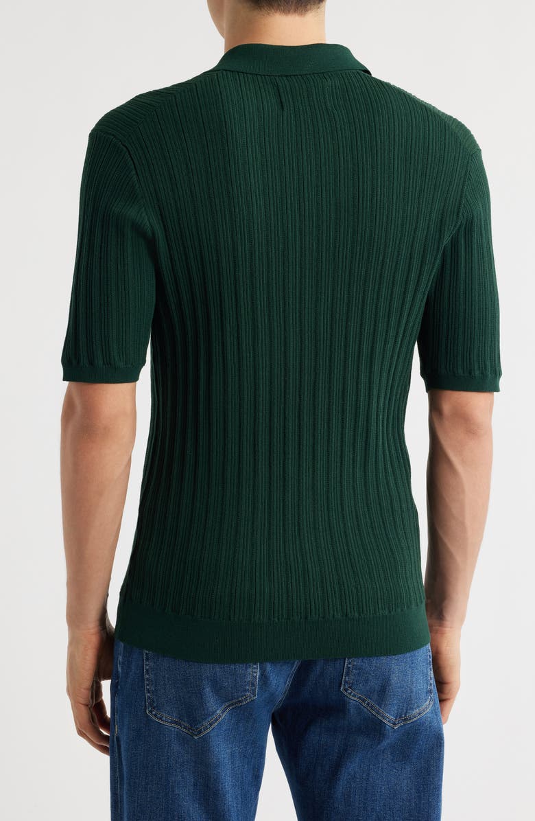 Wax London Naples Rib Polo, Alternate, color, Green