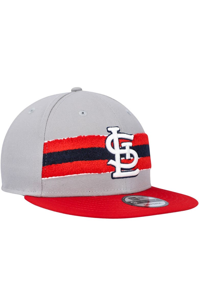 New Era Men's New Era Gray/Red St. Louis Cardinals Band 9FIFTY Snapback Hat, Alternate, color, Gray
