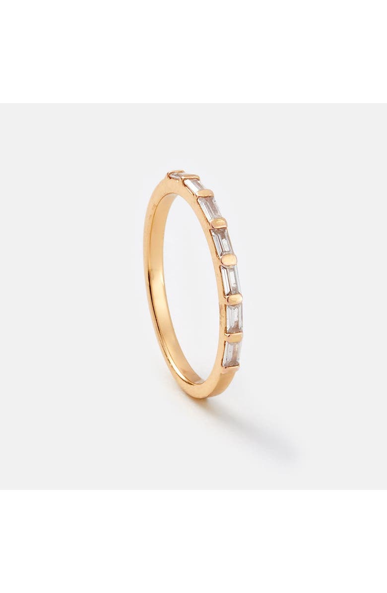 Sara Patino Baguette Half Eternity Ring, Alternate, color, Gold