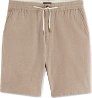 Scotch & Soda Regular Fit Cotton & Linen Chino Shorts