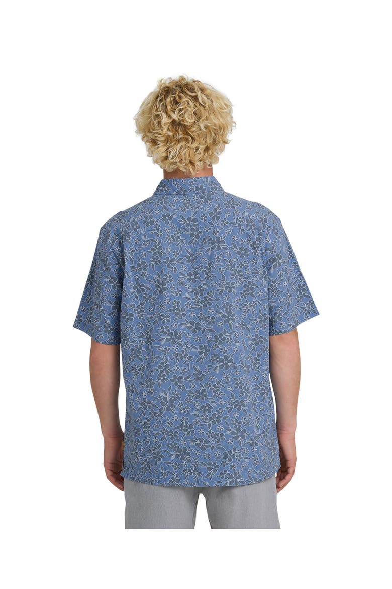Flower Field WM SS Short Sleeve Shirt, Alternate, color, BLUE SHADOW